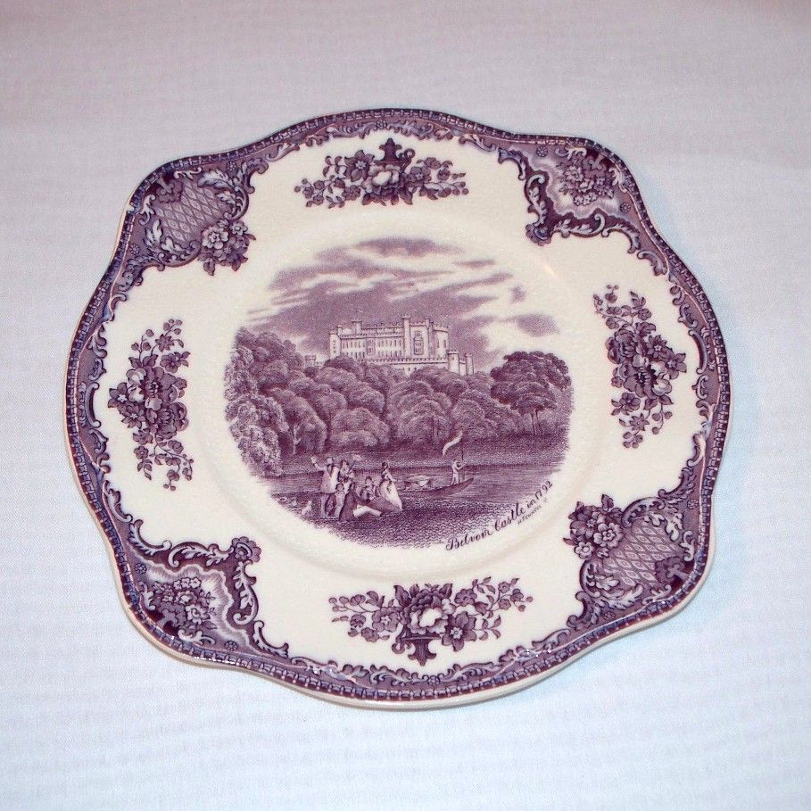 Johnson Brothers Old Britain Castles Purple Transferware Salad Plate Johnson Brothers Old Britain Castles Purple Transferware Salad Plate
