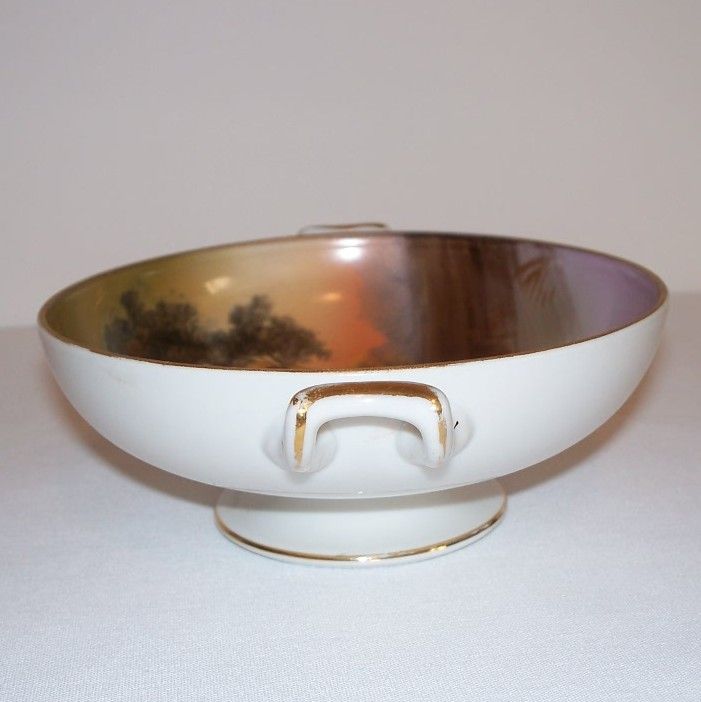 Noritake House by the Lake Handled Pedestal Bowl Noritake House by the Lake Handled Pedestal Bowl