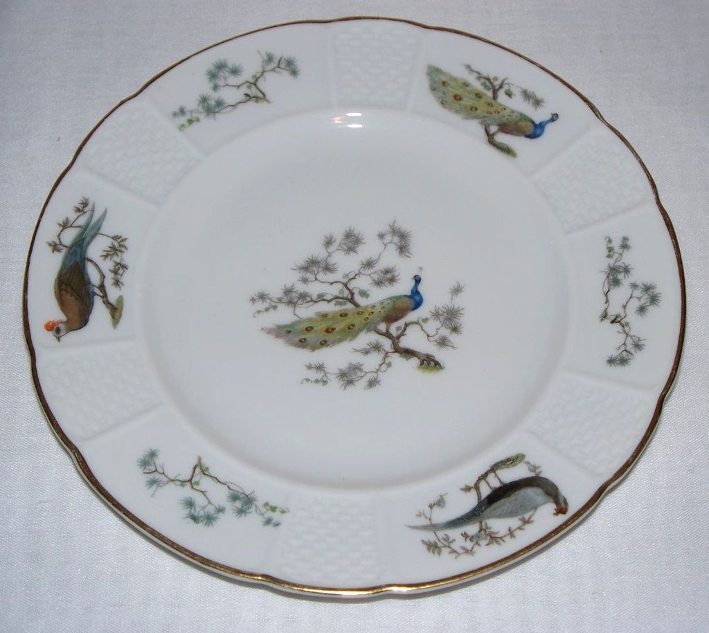 Phillip Rosenthal Peacock Bird Cake Plate Phillip Rosenthal Peacock Bird Cake Plate