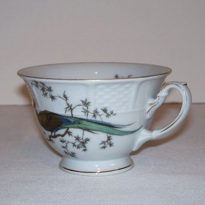 Phillip Rosenthal Bird of Paradise Tea Cup and Saucer Phillip Rosenthal Bird of Paradise Tea Cup and Saucer