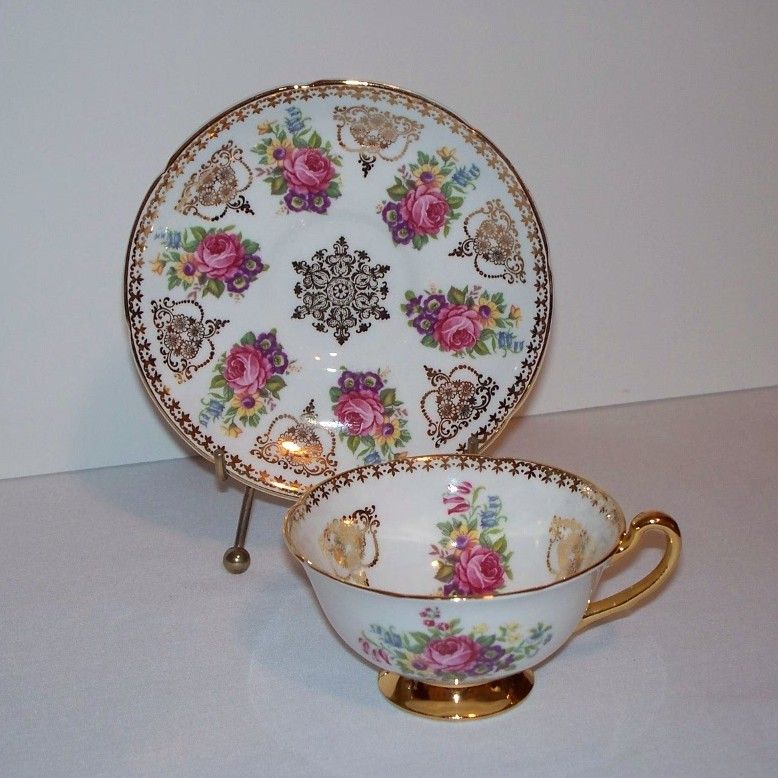 Royal Grafton Golden Heritage Tea Cup and Saucer Royal Grafton Golden Heritage Tea Cup and Saucer