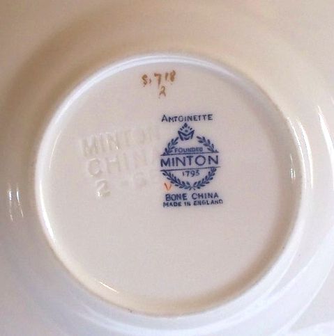 Minton Antoinette Demitasse Tea Cup and Saucer Minton Antoinette Demitasse Tea Cup and Saucer