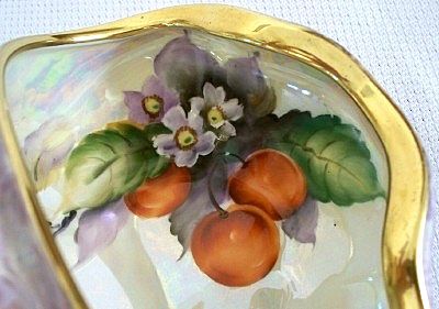 Noritake Porcelain Lusterware Basket - Cherries Noritake Porcelain Lusterware Basket - Cherries