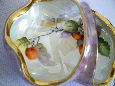 Noritake Porcelain Lusterware Basket - Cherries Noritake Porcelain Lusterware Basket - Cherries