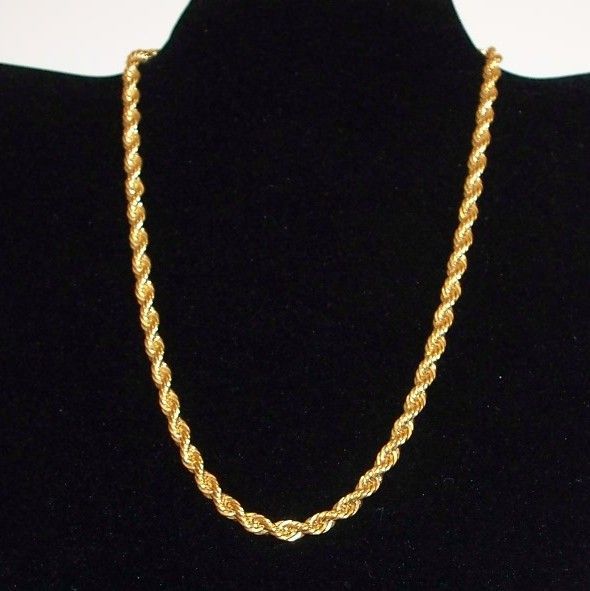 Trifari Twisted Rope Necklace Trifari Twisted Rope Necklace