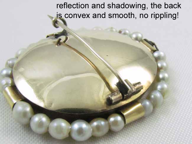 Scarce early 1800s antique Georgian natural pearl hair locket brooch pin hand crafted Scarce early 1800s antique Georgian natural pearl hair locket brooch pin hand crafted