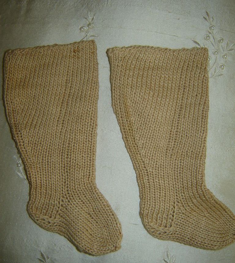 Antique Doll Socks in HTF Large Size Antique Doll Socks in HTF Large Size