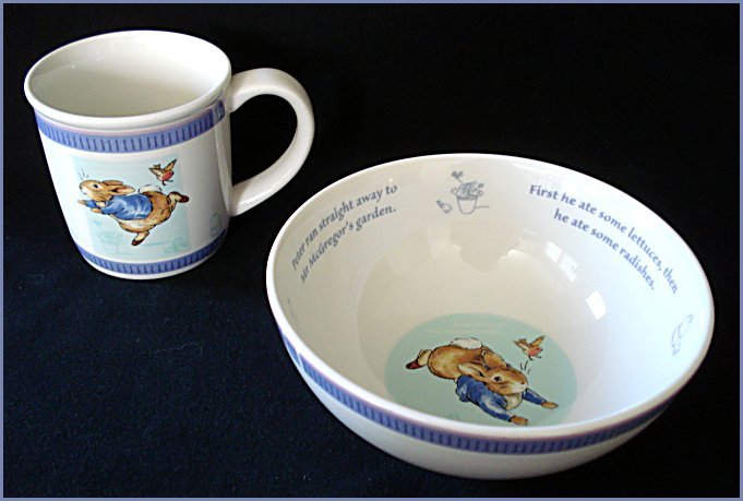 Wedgwood Peter Rabbit Cup and Bowl Set Wedgwood Peter Rabbit Cup and Bowl Set