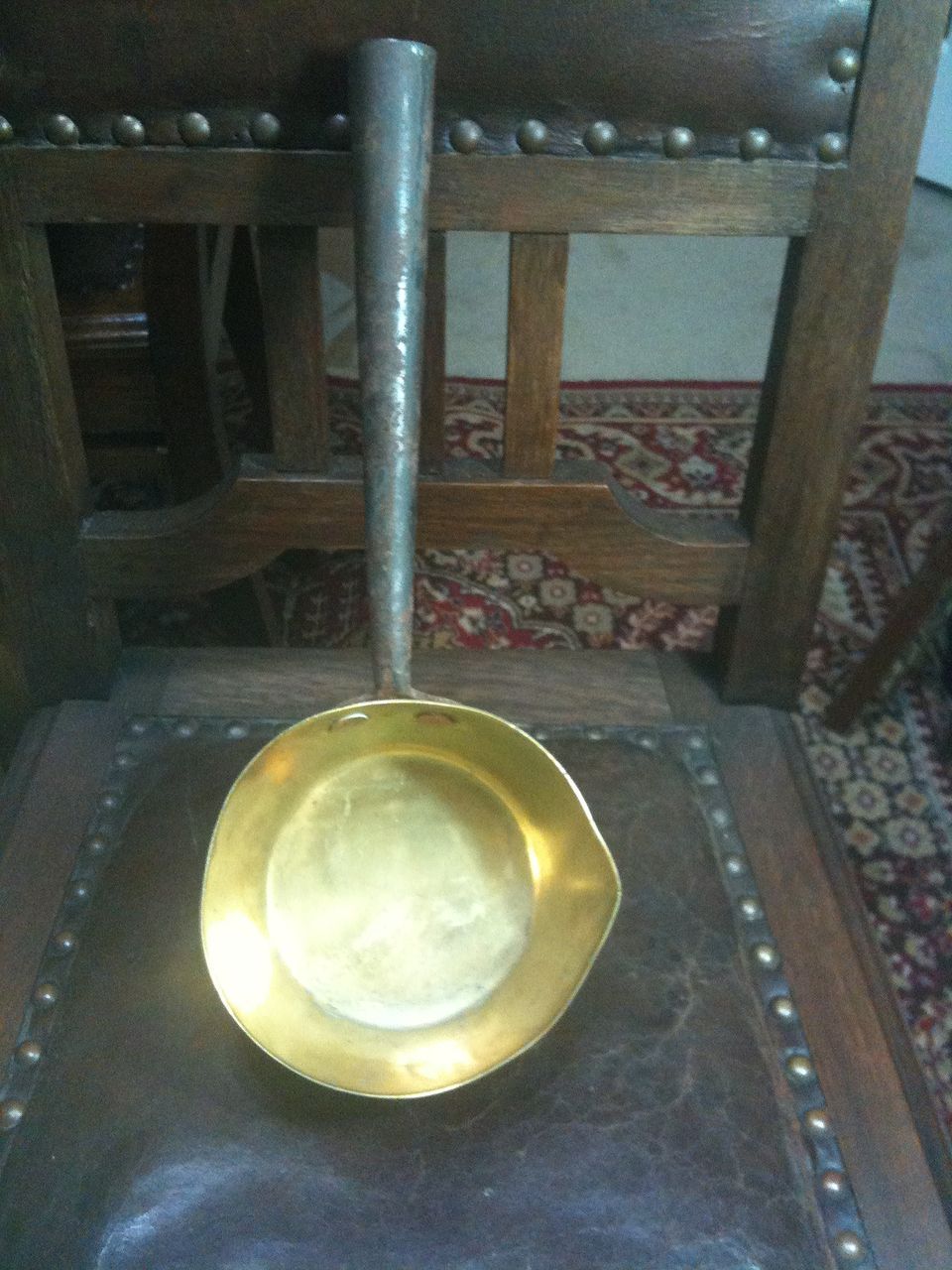 Brass and Copper scoop or dipper, very old Brass and Copper scoop or dipper, very old