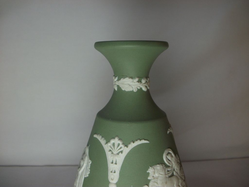 Wedgwood Jasperware Bud Vase in sage green Wedgwood Jasperware Bud Vase in sage green