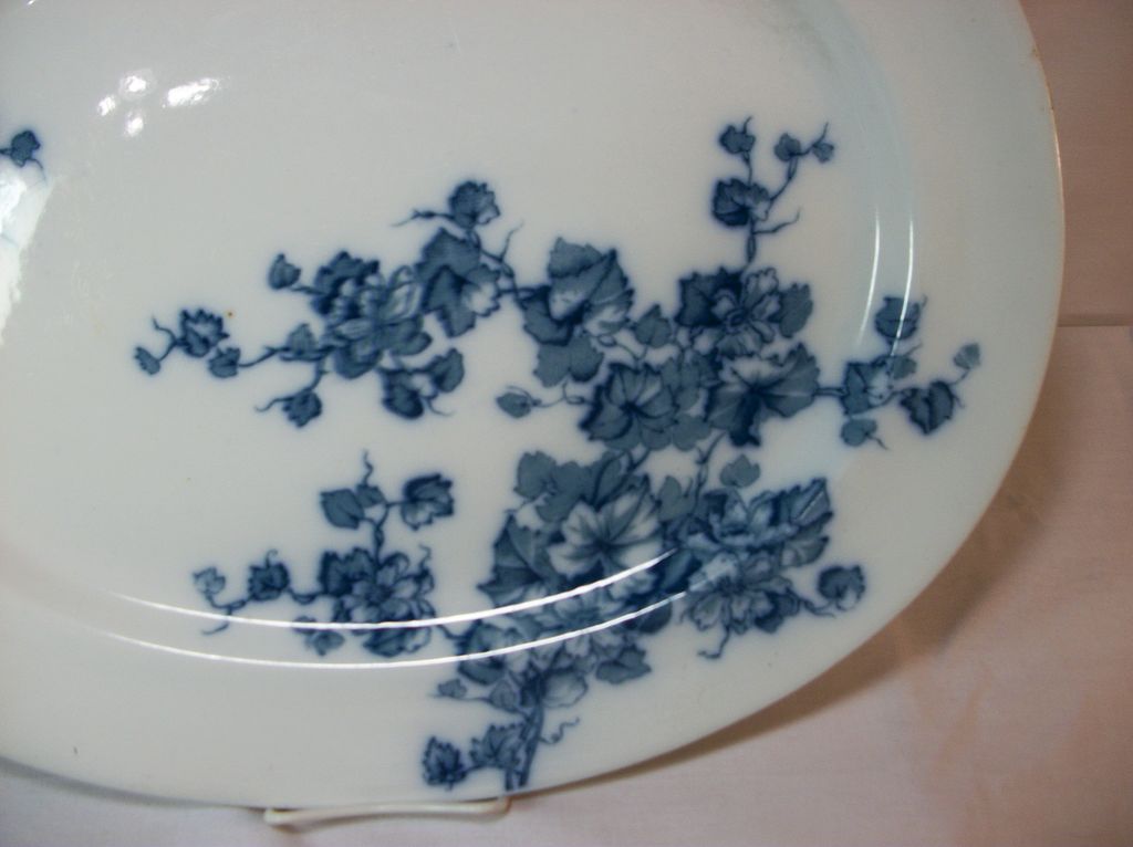 Flow Blue serving platter, Jesmond, C.T. Maling & Sons, 1893 Flow Blue serving platter, Jesmond, C.T. Maling & Sons, 1893