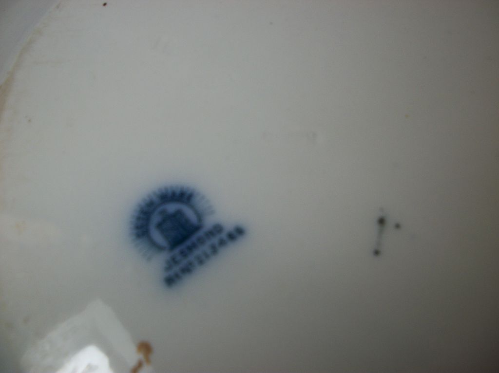 Flow Blue serving platter, Jesmond, C.T. Maling & Sons, 1893 Flow Blue serving platter, Jesmond, C.T. Maling & Sons, 1893