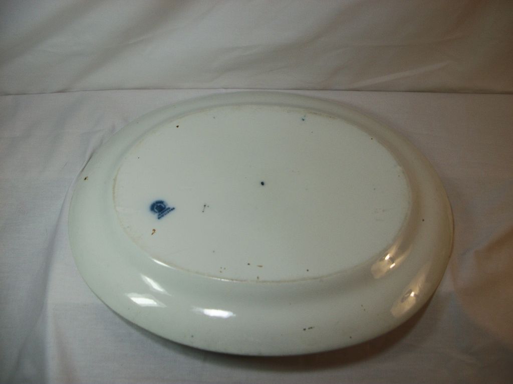 Flow Blue serving platter, Jesmond, C.T. Maling & Sons, 1893 Flow Blue serving platter, Jesmond, C.T. Maling & Sons, 1893