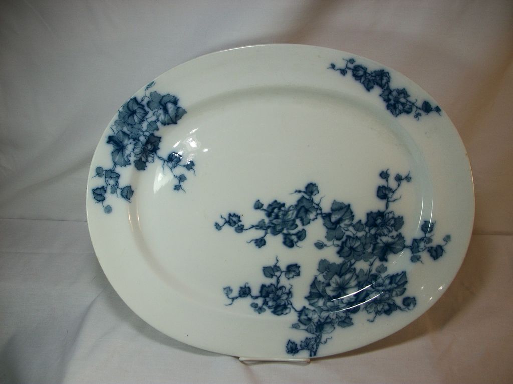 Flow Blue serving platter, Jesmond, C.T. Maling & Sons, 1893 Flow Blue serving platter, Jesmond, C.T. Maling & Sons, 1893