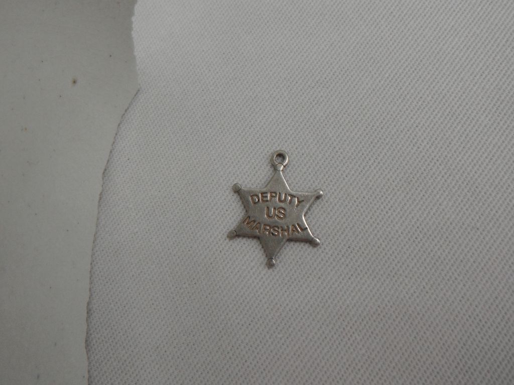 Sterling Silver Charm - Deputy US Marshal (sic) Star Sterling Silver Charm - Deputy US Marshal (sic) Star