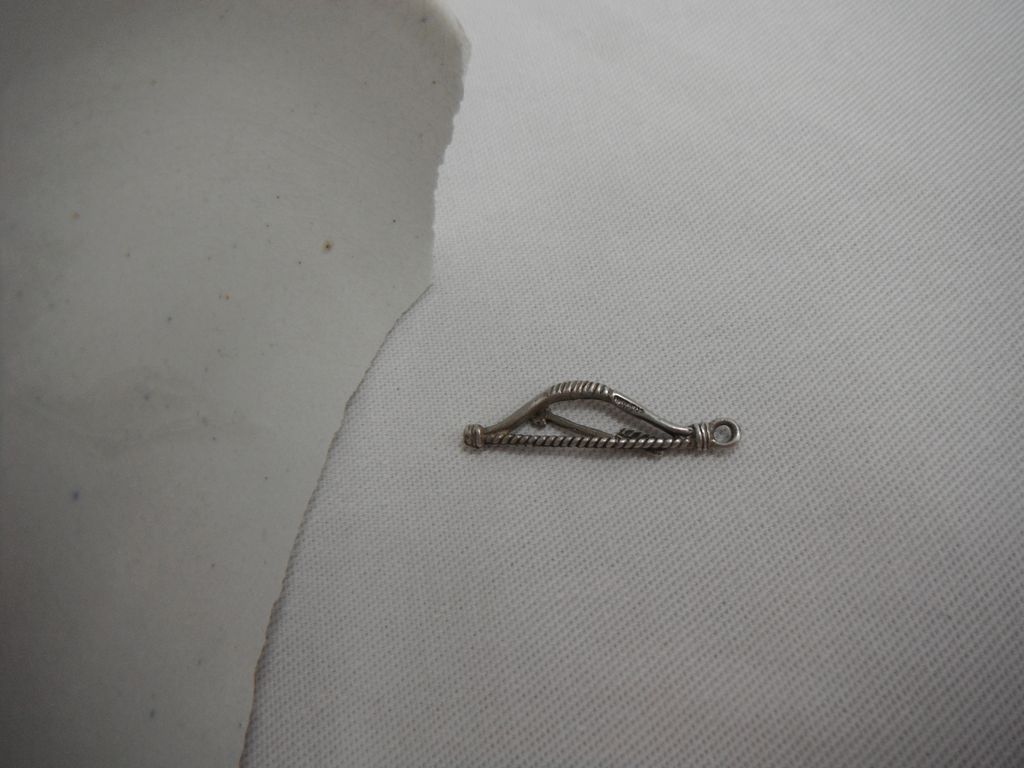 Sterling Silver Charm - Bow and Arrow Sterling Silver Charm - Bow and Arrow