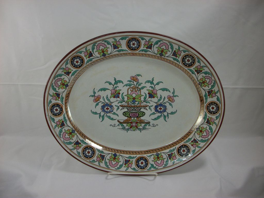 Burgess & Leigh Teheran polychrome serving platter Burgess & Leigh Teheran polychrome serving platter