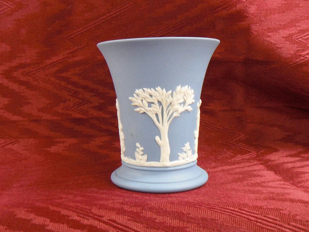 Wedgwood Jasperware Small Light Blue Bud Vase Wedgwood Jasperware Small Light Blue Bud Vase