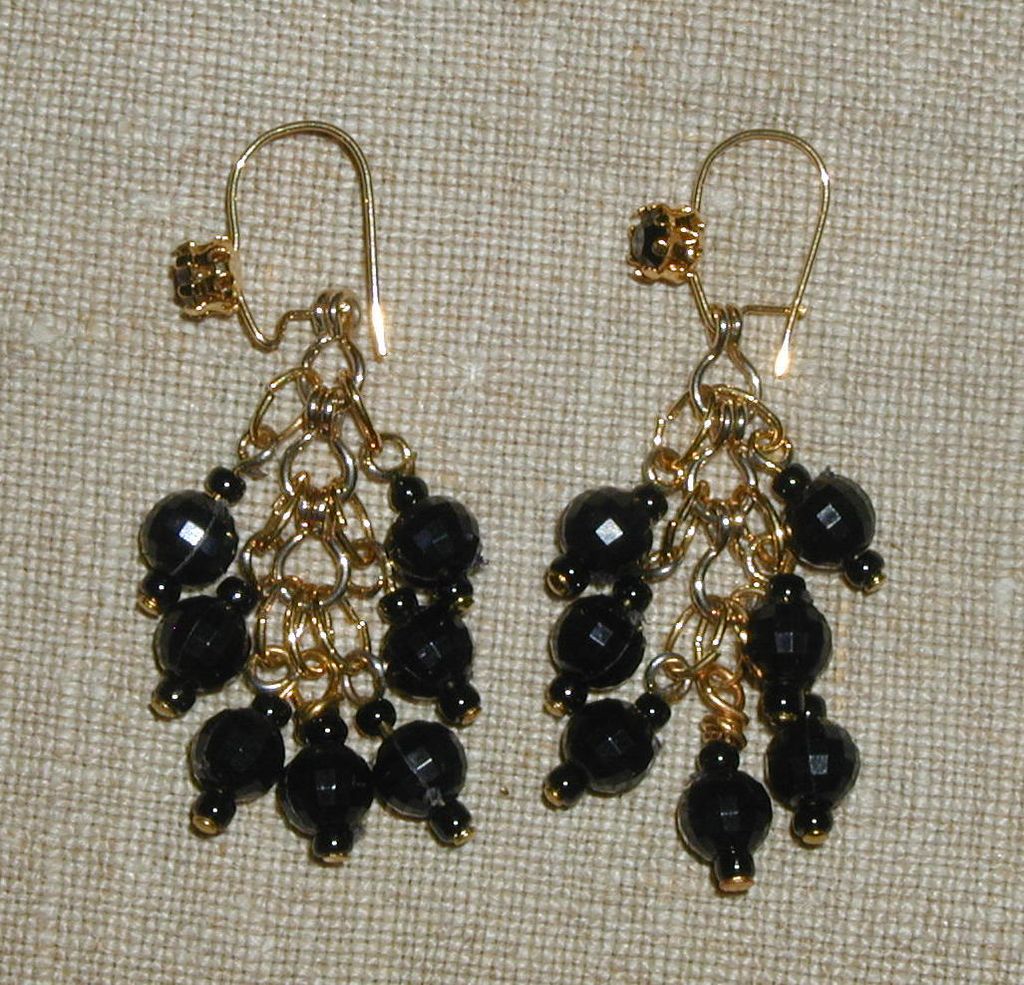 Basic Black Beaded Earrings Basic Black Beaded Earrings
