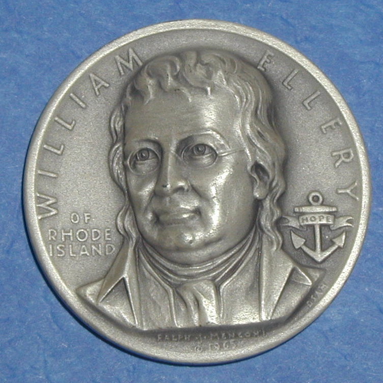 Declaration of Independence Medal - <b>William Ellery</b> of Rhode Island - M-946.1L