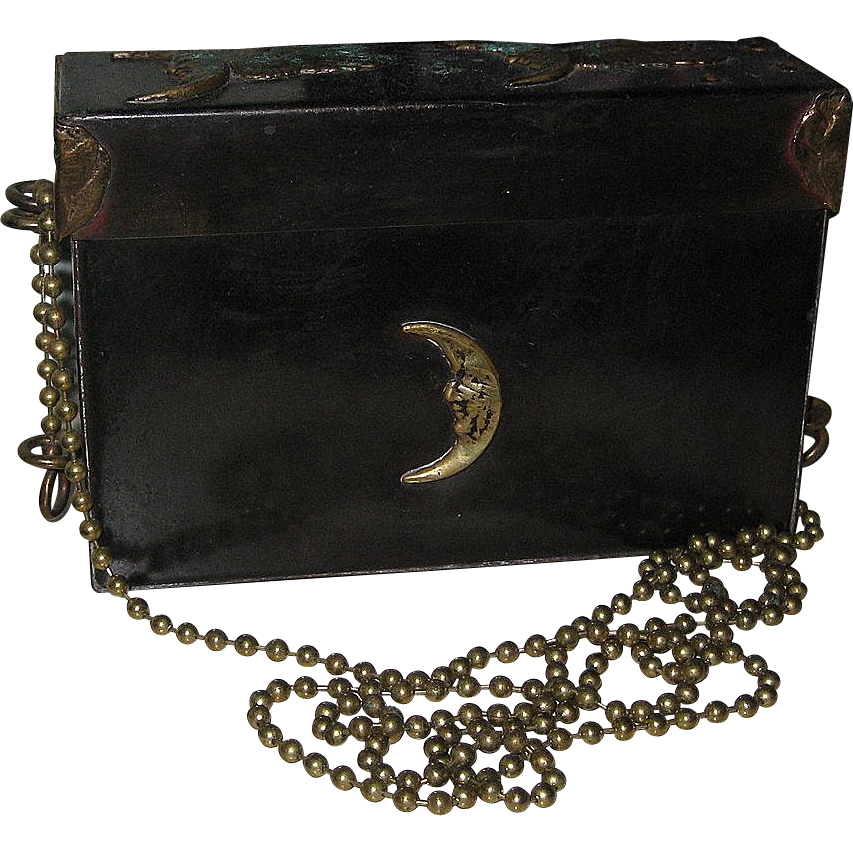 Vintage Designer Signed Zavala Mexico Box Style Purse Handbag Moon Design Vintage Designer Signed Zavala Mexico Box Style Purse Handbag Moon Design