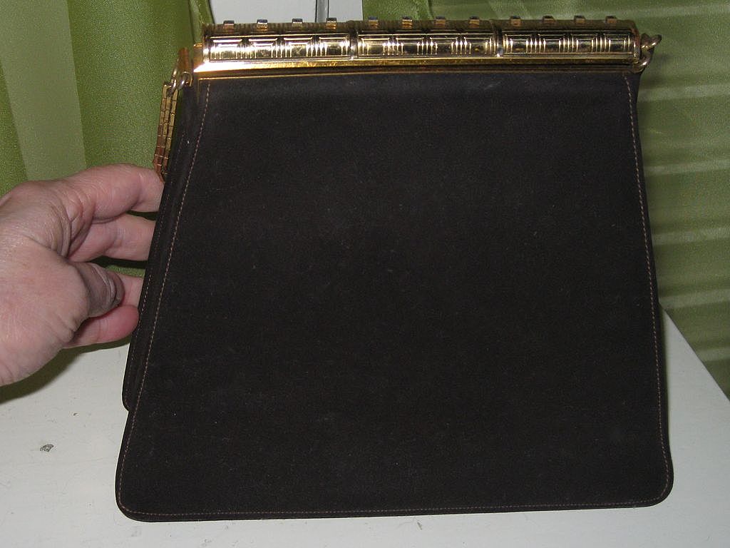 Vintage Evans Handbag Jewelled Frame, Matching Compact & Accessories Vintage Evans Handbag Jewelled Frame, Matching Compact & Accessories