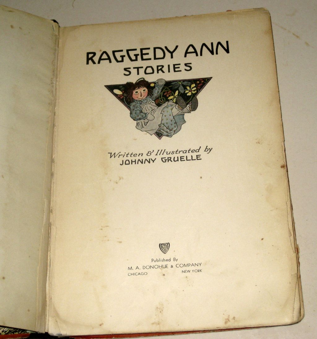 Vintage Raggedy Ann Stories by Johnny Gruelle 1918 Volland Hardcover Book Vintage Raggedy Ann Stories by Johnny Gruelle 1918 Volland Hardcover Book