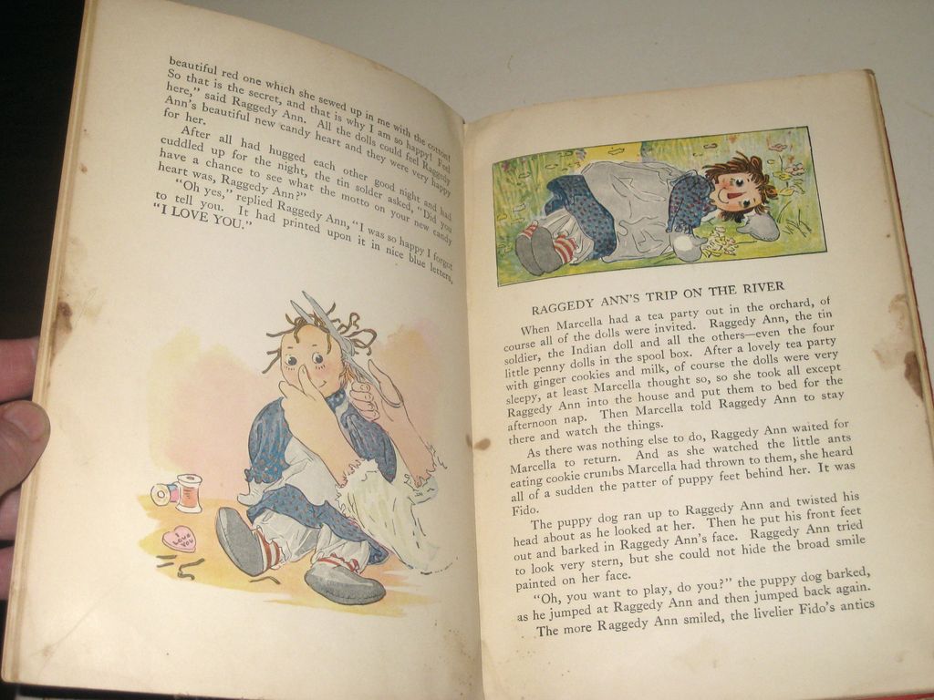 Vintage Raggedy Ann Stories by Johnny Gruelle 1918 Volland Hardcover Book Vintage Raggedy Ann Stories by Johnny Gruelle 1918 Volland Hardcover Book