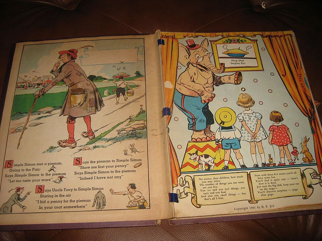 Tony Sarg's Surprise Book 1941 Mechanical Book Tony Sarg's Surprise Book 1941 Mechanical Book