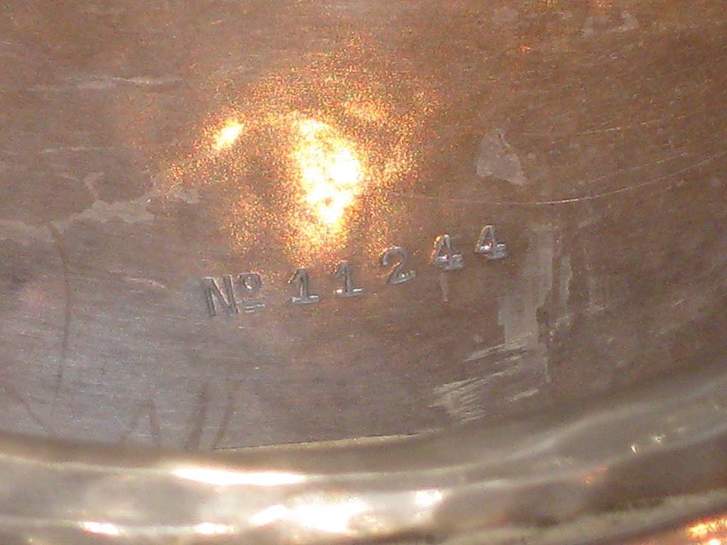 Vintage 800 German Silver Repousse Footed Presentation Bowl signed Eichert & numbered Vintage 800 German Silver Repousse Footed Presentation Bowl signed Eichert & numbered