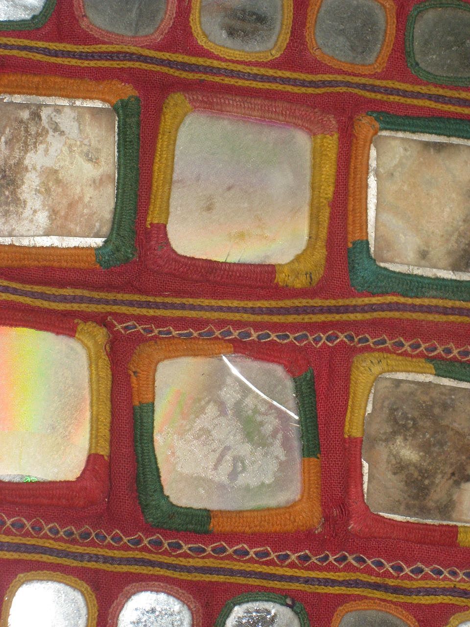 Vintage Camel / Horse Decoration Hand Stitched Mirrored Inserts & Shells Afghanistan Vintage Camel / Horse Decoration Hand Stitched Mirrored Inserts & Shells Afghanistan