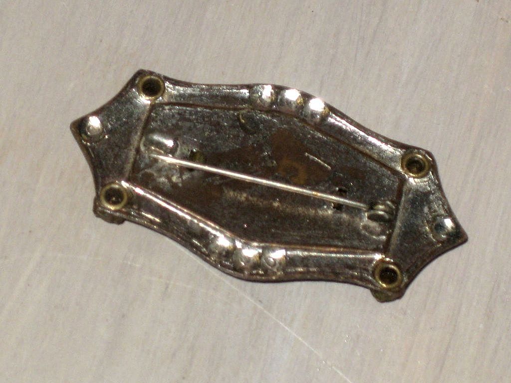 Stunning Art Deco Period Brooch Enamel & Lucite Stunning Art Deco Period Brooch Enamel & Lucite