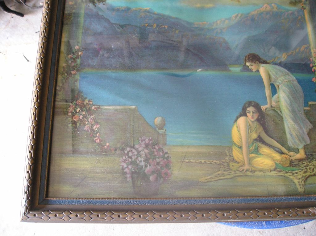 Grecian Patio Vivitone Print Grecian Patio Vivitone Print