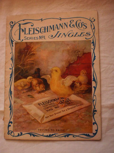 Fleischmann & Co. Jingle Book - Series No. 1 - Advertisement Fleischmann & Co. Jingle Book - Series No. 1 - Advertisement