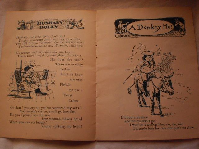 Fleischmann & Co. Jingle Book - Series No. 1 - Advertisement Fleischmann & Co. Jingle Book - Series No. 1 - Advertisement