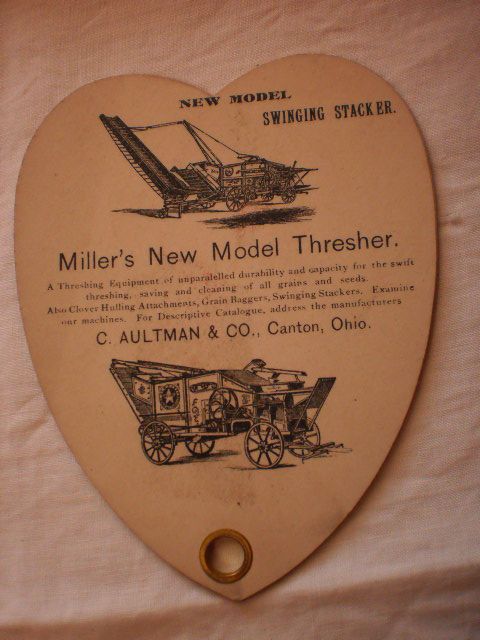 Trade Card Advertisement Fan - C. Aultman & Co. Trade Card Advertisement Fan - C. Aultman & Co.