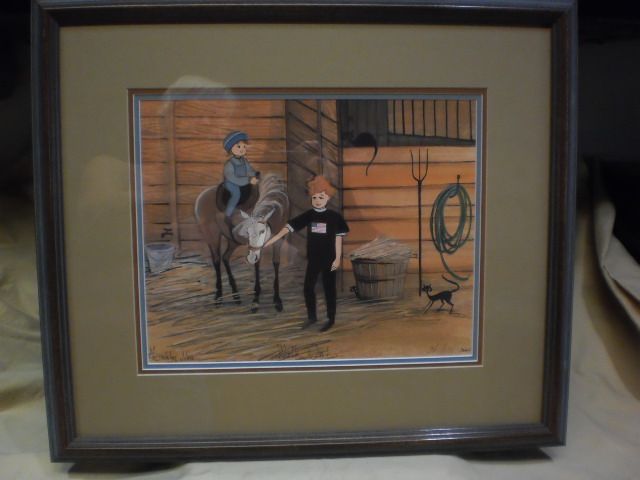 P. Buckley Moss Framed Print - "Walk On" - Numbered & Signed P. Buckley Moss Framed Print - "Walk On" - Numbered & Signed