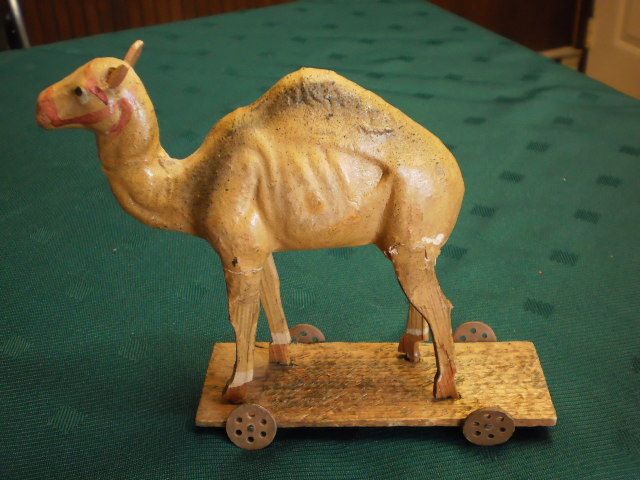 Camel on Platform - German Toy Camel on Platform - German Toy