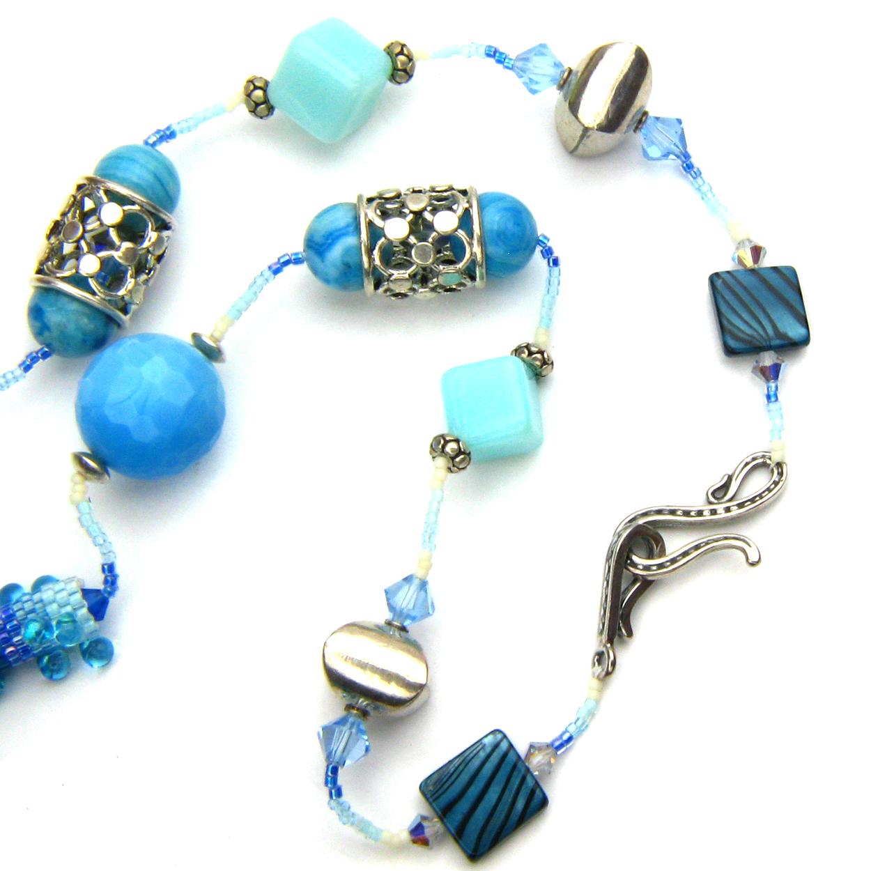 Free Shipping! Gorgeous Multi-Stone Necklace in Colors of Marine Life Free Shipping! Gorgeous Multi-Stone Necklace in Colors of Marine Life