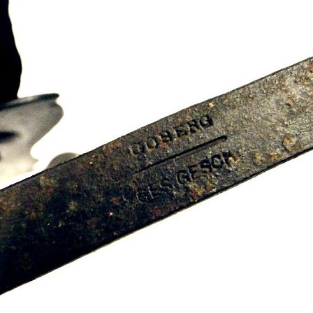 Goberg Hand-hammered Skiing Bear Candlestick/ Matchbox Holder, Ca. 1910 Goberg Hand-hammered Skiing Bear Candlestick/ Matchbox Holder, Ca. 1910