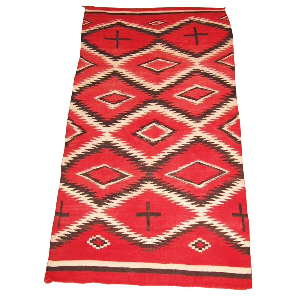 Spectacular Large Navajo Transitional Weaving w/Hand-spun Wool, ca. 1900 Spectacular Large Navajo Transitional Weaving w/Hand-spun Wool, ca. 1900