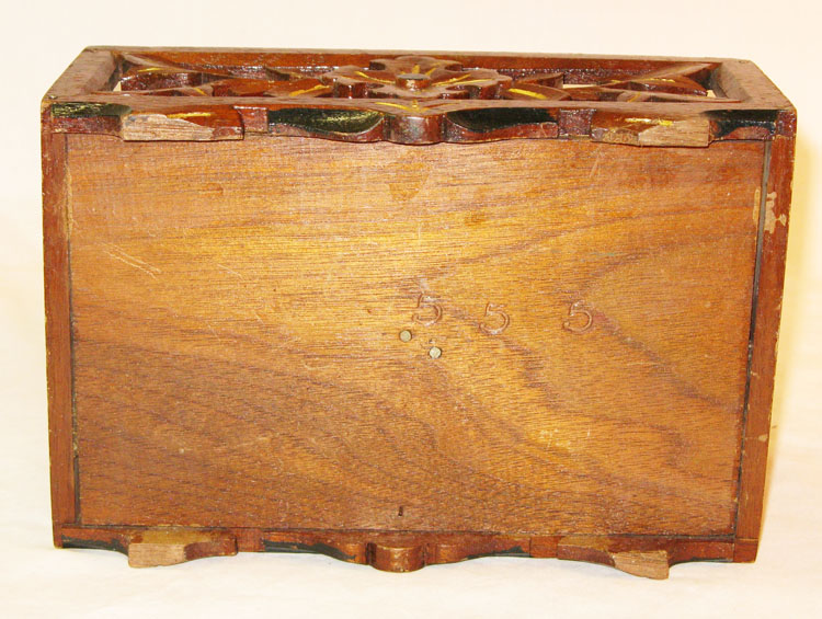 Free Shipping! Carved & Gilded Walnut Letter Box or Desk Tray, Victorian Era Free Shipping! Carved & Gilded Walnut Letter Box or Desk Tray, Victorian Era