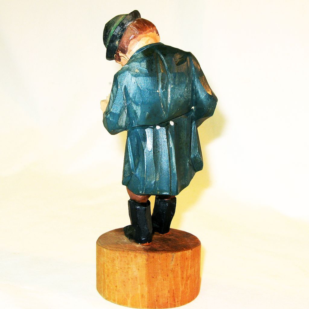 FREE SHIPPING! Carved Tipsy Beer Drinker, Anri Pieces FREE SHIPPING! Carved Tipsy Beer Drinker, Anri Pieces