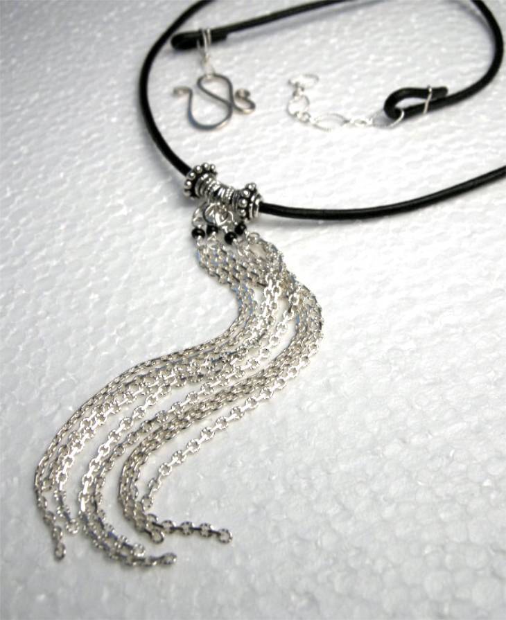 Chocolate genuine Pearls Smoky Quartz Sterling Silver pendant necklace Chocolate genuine Pearls Smoky Quartz Sterling Silver pendant necklace