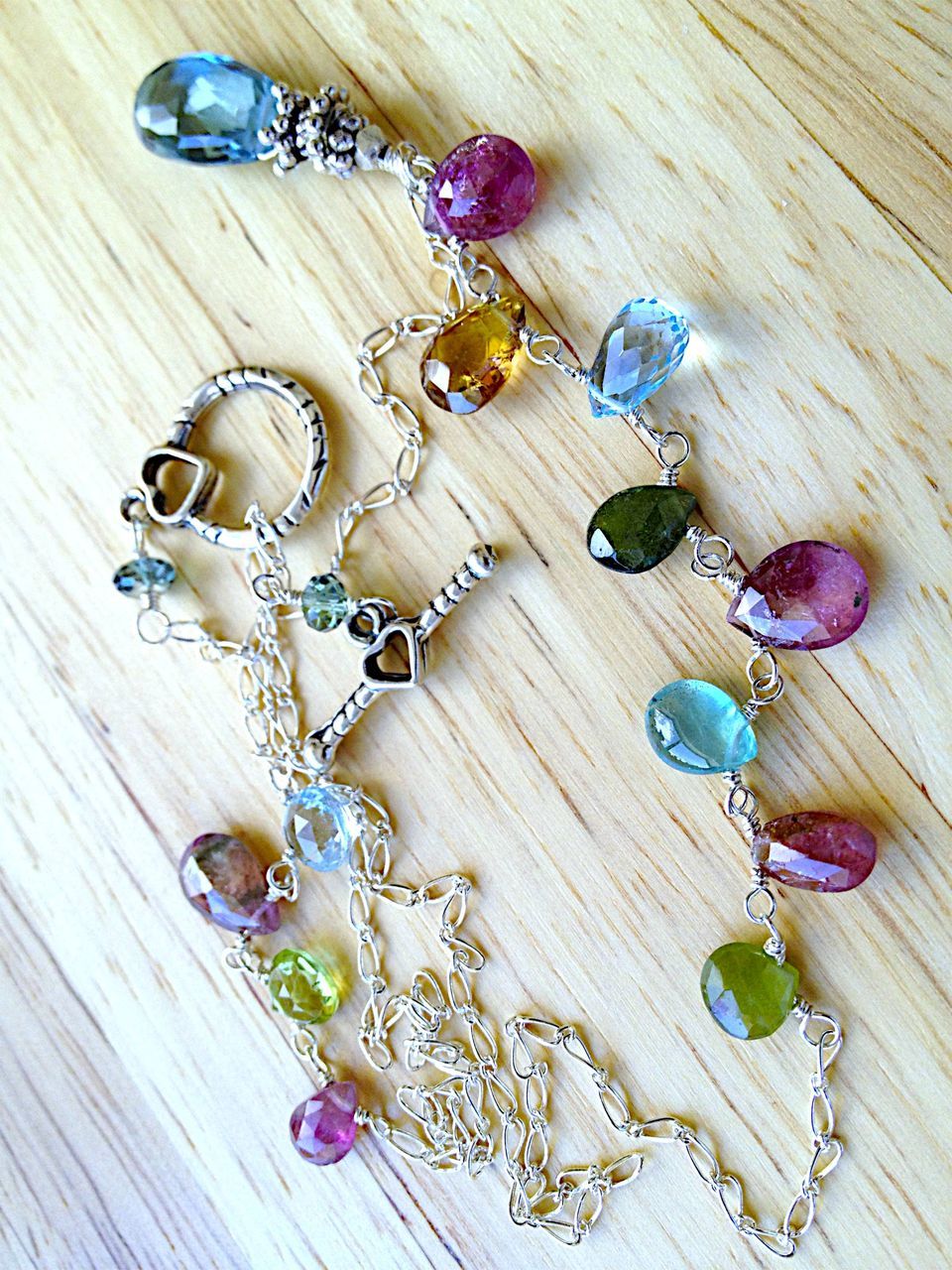 London blue Topaz Tourmaline Silver necklace Camp Sundance toggle London blue Topaz Tourmaline Silver necklace Camp Sundance toggle