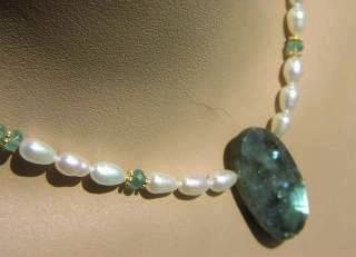 Huge Labradorite white Pearl necklace Apatite Camp Sundance Huge Labradorite white Pearl necklace Apatite Camp Sundance