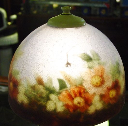 Signed Moe Bridges boudoir lamp-dragonflies Signed Moe Bridges boudoir lamp-dragonflies
