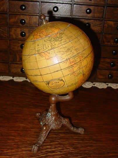 Unusual 6 inch terrestrial globe-Educator --6 open gore sections Unusual 6 inch terrestrial globe-Educator --6 open gore sections