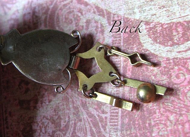Victorian Gold Fill Drop Pendant With Coral Rose Victorian Gold Fill Drop Pendant With Coral Rose