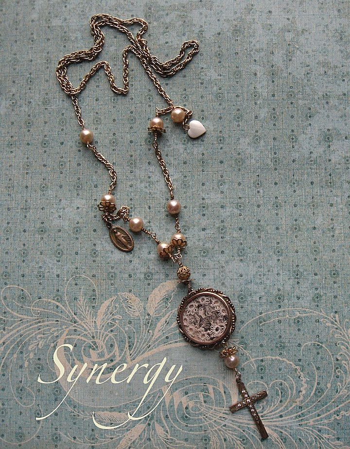 Vintage Artisan Faith Necklace Of Our Lady Of Perpetual Help Vintage Artisan Faith Necklace Of Our Lady Of Perpetual Help